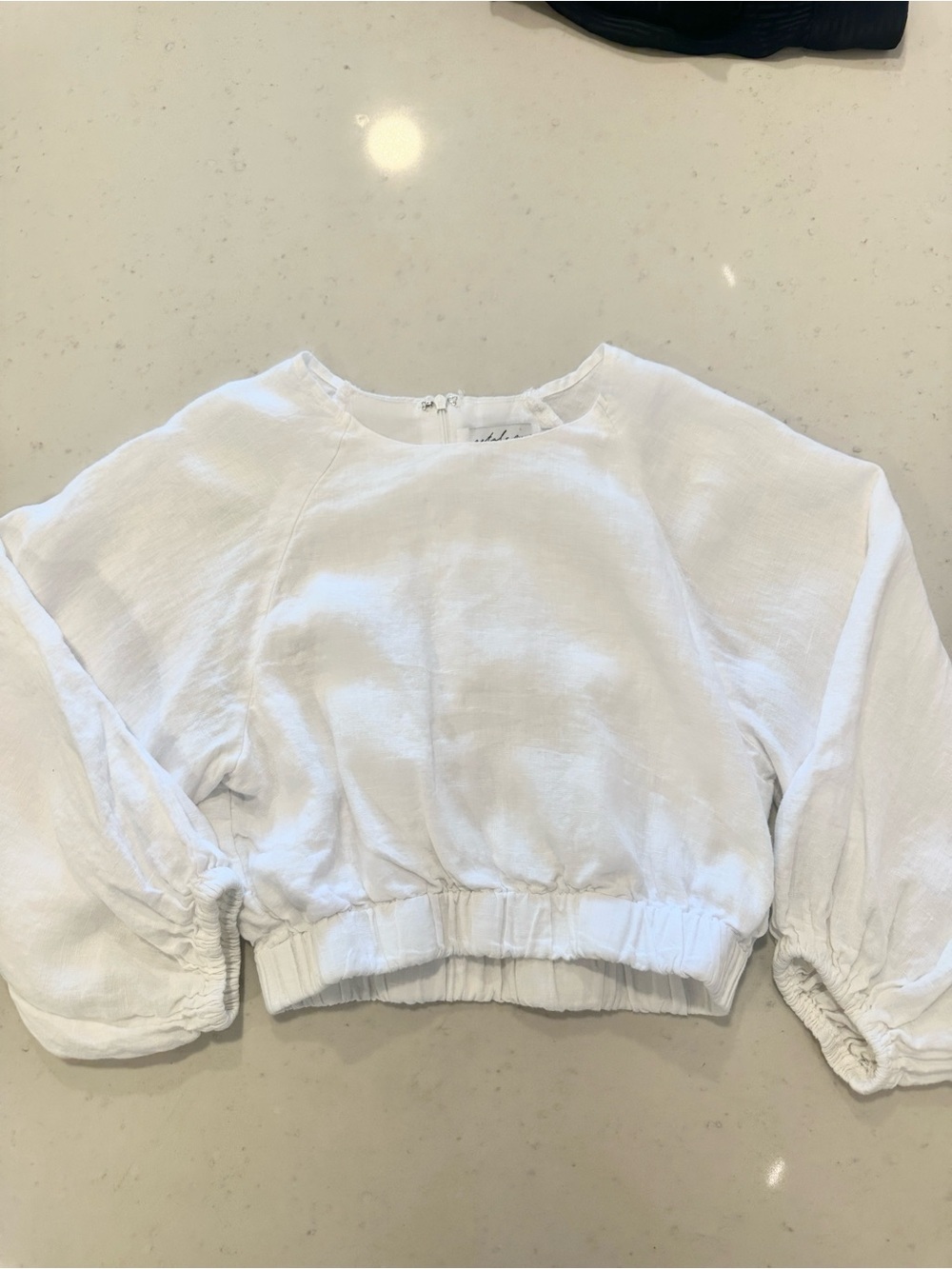 NEW Petal + Pup 100% Linen Cropped Top Size 2